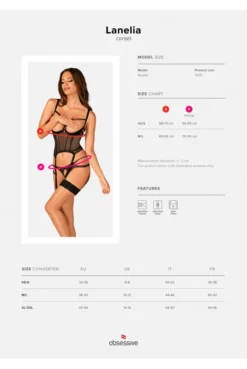 Corset Seins Nus Et String Ouvert Lanelia -L’Éveil Sensuel Soldes corset seins nus et string ouvert lanelia 4