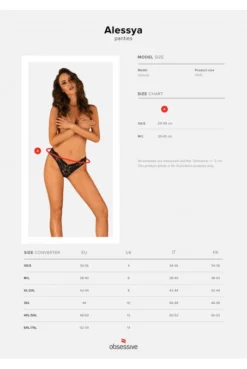 Culotte Alessya Noir -L’Éveil Sensuel Soldes culotte alessya noir 8