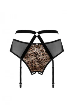 Culotte Ouverte Léopard Porte Jarretelles Allunes -L’Éveil Sensuel Soldes culotte ouverte leopard porte jarretelles allunes 2