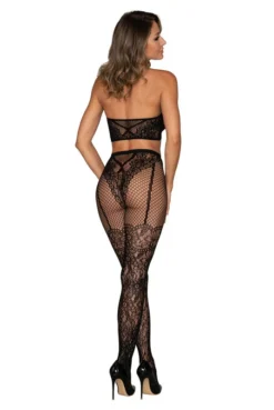 Ensemble Brassière Collants Effet Porte Jarretelles Bas -L’Éveil Sensuel Soldes ensemble brassiere collants effet porte jarretelles bas 4