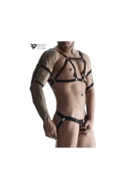 Ensemble Fetish Homme Harnais Et Jockstrap Ouvert