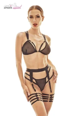 Ensemble Fetish Porte Jarretelles Sexy Wonder