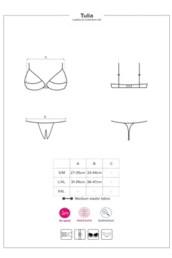 Ensemble Ouvert Seins Nus Tulia Noir Fuchsia -L’Éveil Sensuel Soldes ensemble ouvert seins nus tulia noir fuchsia 4