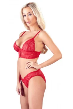 Ensemble Rouge Dentelle 2 Pièces -L’Éveil Sensuel Soldes ensemble rouge dentelle 2 pieces 2
