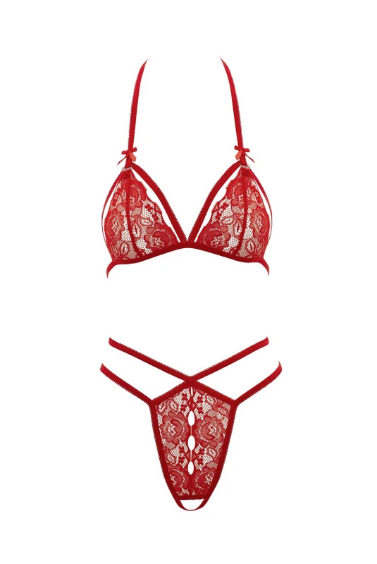Ensemble Rouge Soutien-gorge Avec Bonnets Detachable 3 Ensemble Rouge Soutien-gorge Avec Bonnets Detachable – Image 3