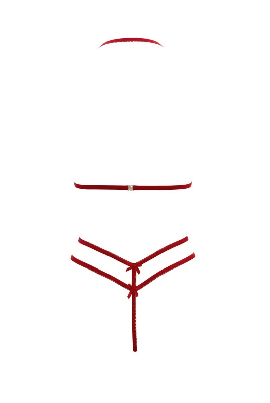 Ensemble Rouge Soutien-gorge Avec Bonnets Detachable 4 Ensemble Rouge Soutien-gorge Avec Bonnets Detachable – Image 4