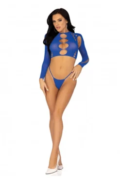 Ensemble Sexy 2 Pièces Bleu Roi -L’Éveil Sensuel Soldes ensemble sexy 2 pieces bleu roi 6