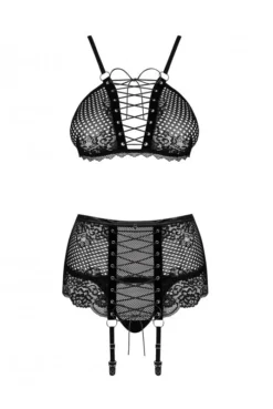 Ensemble Sexy Fetish Basitta 3 Pièces -L’Éveil Sensuel Soldes ensemble sexy fetish basitta 3 pieces 2