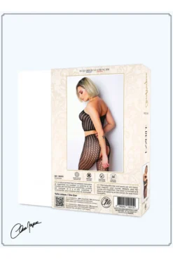 Ensemble Sexy Maille Ajourée Top Bandeau Collant Ouvert -L’Éveil Sensuel Soldes ensemble sexy maille ajouree top bandeau collant ouvert 5