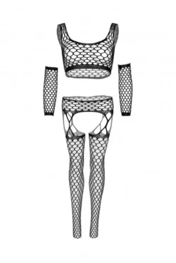 Ensemble Sexy Maxi Résille Collants Porte Jarretelles Gants -L’Éveil Sensuel Soldes ensemble sexy maxi resille collants porte jarretelles gants 6