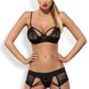 Ensemble Sexy Porte Jarretelles Wonderia Obsessive
