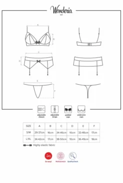 Ensemble Sexy Porte Jarretelles Wonderia Obsessive -L’Éveil Sensuel Soldes ensemble sexy porte jarretelles wonderia obsessive 4