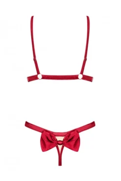 Ensemble Sexy Seins Nus Rouge Rubinesa -L’Éveil Sensuel Soldes ensemble sexy seins nus rouge rubinesa 3