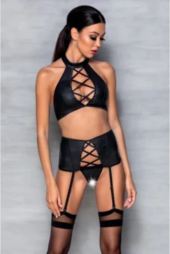 Ensemble Sexy Simili Cuir Nancy