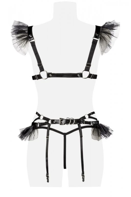 Ensemble Simili Cuir Sexy Fetish Chic 4 Pièces 5 Ensemble Simili Cuir Sexy Fetish Chic 4 Pièces – Image 5