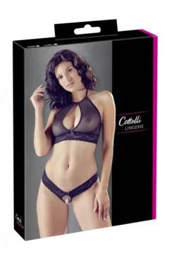 Ensemble Soutien Gorge Bandeau String Ouvert Chaine Dentelle Et Résille Noir 7 Ensemble Soutien Gorge Bandeau String Ouvert Chaine Dentelle Et Résille Noir -L’Éveil Sensuel Soldes ensemble soutien gorge bandeau string ouvert chaine dentelle et resille noir 3