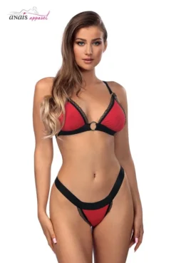 Ensemble String Bikini Rouge Christine