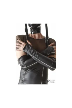 Gants Longs Homme Cross Dresser Wetlook Fermetures ZiP