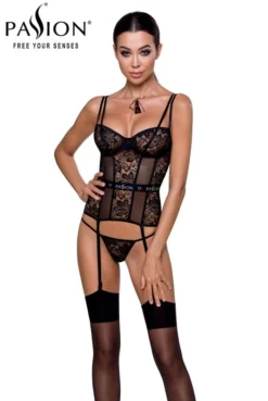 Guêpière Leticia Passion Noir