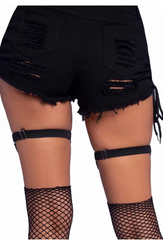 Jarretières Chauve Souris Cloutés 2 Jarretières Chauve Souris Cloutés – Image 2