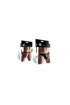 Jock Strap Homme Noir Wetlook -L’Éveil Sensuel Soldes jock strap homme noir wetlook 3