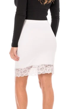 Jupe Longue Blanche Bas Dentelle Maria -L’Éveil Sensuel Soldes jupe longue blanche bas dentelle maria 4
