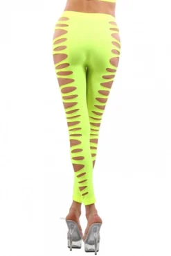 Legging Jaune Sexy Moulant Ajouré -L’Éveil Sensuel Soldes legging jaune sexy moulant ajoure 2