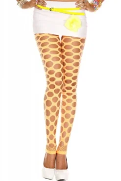 Legging Orange Fluo à Trous