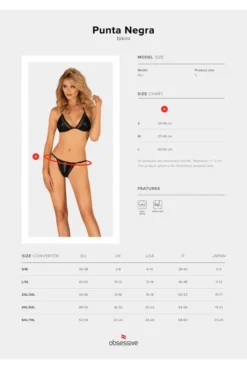 Maillot De Bain 2 Pièces Noir Punta Negra -L’Éveil Sensuel Soldes maillot de bain 2 pieces noir punta negra 6