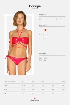 Maillot De Bain 2 Pièces Rouge Coralya -L’Éveil Sensuel Soldes maillot de bain 2 pieces rouge coralya 6