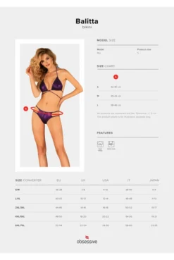 Maillot De Bain Violet 2 Pièces Balitta -L’Éveil Sensuel Soldes maillot de bain violet 2 pieces balitta 4