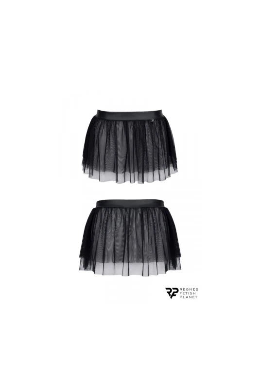 Mini Jupe Homme Maille Transparente Noir Cross Dresser 2 Mini Jupe Homme Maille Transparente Noir Cross Dresser – Image 2