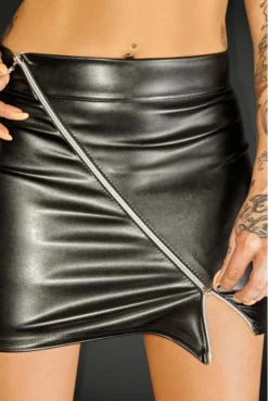 Mini Jupe Zip Fetish Ruler Noir HandMade 13 Mini Jupe Zip Fetish Ruler Noir HandMade -L’Éveil Sensuel Soldes mini jupe zip fetish ruler noir handmade 6