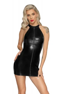 Mini Robe Fetish Zippée Effet Serpent Wetlook -L’Éveil Sensuel Soldes mini robe fetish zippee effet serpent wetlook 2