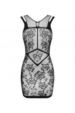 Mini Robe Lingerie Résille Dentelle -L’Éveil Sensuel Soldes mini robe lingerie resille dentelle 3