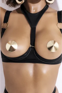 Nipples Cache Tétons Plaqués Or 24 Carats