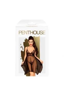 Nuisette Babydoll Noir Naughty Doll -L’Éveil Sensuel Soldes nuisette babydoll noir naughty doll 2
