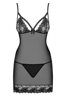 Nuisette Noire Wonderia Obsessive -L’Éveil Sensuel Soldes nuisette noire wonderia obsessive 2