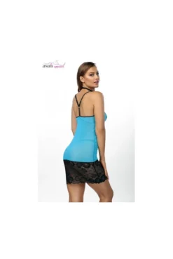 Nuisette Tulle Bleu Et Dentelle Ophelia 3 Nuisette Tulle Bleu Et Dentelle Ophelia -L’Éveil Sensuel Soldes nuisette tulle bleu et dentelle ophelia 1