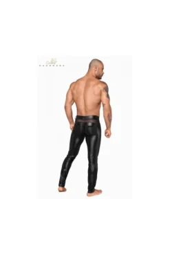 Pantalon Fetish Homme Wetlook Et Filet Noir HandMade -L’Éveil Sensuel Soldes pantalon fetish homme wetlook et filet noir handmade 3
