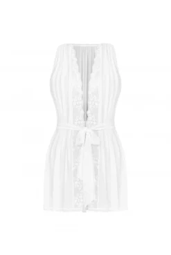 Peignoir Déhabillé Blanc Heavenlly -L’Éveil Sensuel Soldes peignoir dehabille blanc heavenlly 6