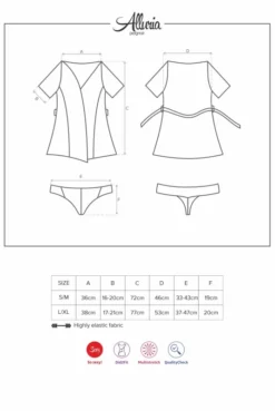 Peignoir Déshabillé Court Alluria Obsessive -L’Éveil Sensuel Soldes peignoir deshabille court alluria obsessive 4