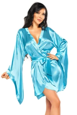 Peignoir Kimono Samira Turquoise