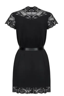 Peignoir Sexy Chic Noir Obsessive -L’Éveil Sensuel Soldes peignoir sexy chic noir obsessive 3