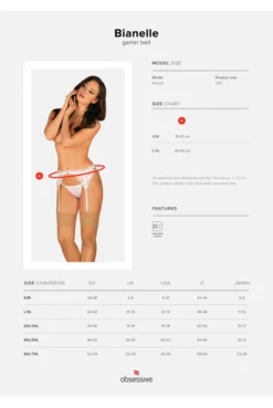 Porte Jarretelles Blanc Bianelle -L’Éveil Sensuel Soldes porte jarretelles blanc bianelle 12