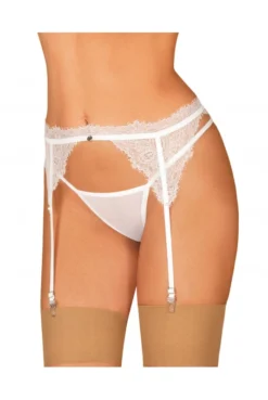 Porte Jarretelles Blanc Bianelle -L’Éveil Sensuel Soldes porte jarretelles blanc bianelle 2