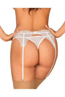 Porte Jarretelles Blanc Bianelle -L’Éveil Sensuel Soldes porte jarretelles blanc bianelle 3