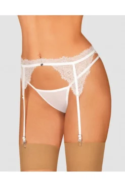 Porte Jarretelles Blanc Bianelle -L’Éveil Sensuel Soldes porte jarretelles blanc bianelle 4