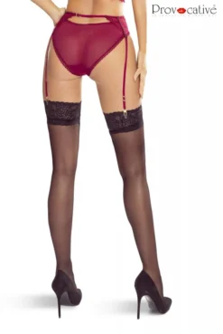 Porte Jarretelles Bordeaux Passion Glamour -L’Éveil Sensuel Soldes porte jarretelles bordeaux passion glamour 2