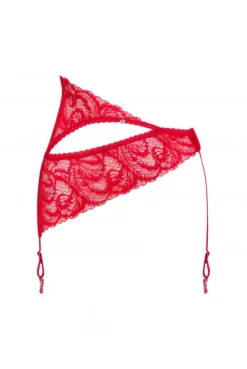 Porte Jarretelles Diagonale Rouge Atenica -L’Éveil Sensuel Soldes porte jarretelles diagonale rouge atenica 4